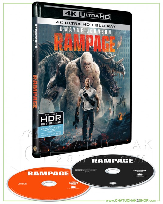 Rampage Blu-ray 4K Ultra HD includes Blu-ray 2D