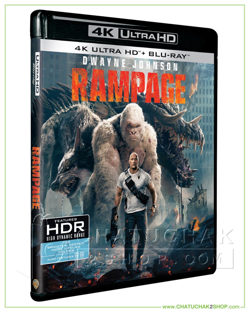 Rampage Blu-ray 4K Ultra HD includes Blu-ray 2D