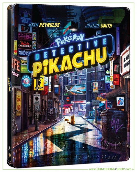 Pokémon Detective Pikachu Blu-ray Steelbook Includes 3D and 2D (Free Postcard)