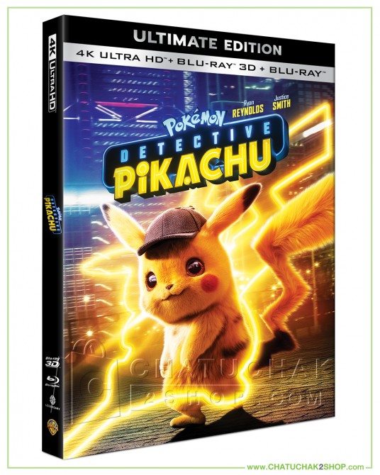 Pokémon Detective Pikachu 4K Ultra HD includes Blu-ray 3D & 2D (Free Postcard)