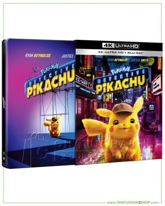 Pokémon Detective Pikachu 4K Ultra HD Steelbook includes Blu-ray 2D