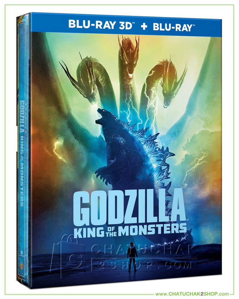 Godzilla 2 : King of the Monsters Blu-ray Steelbook Includes 3D and 2D ...