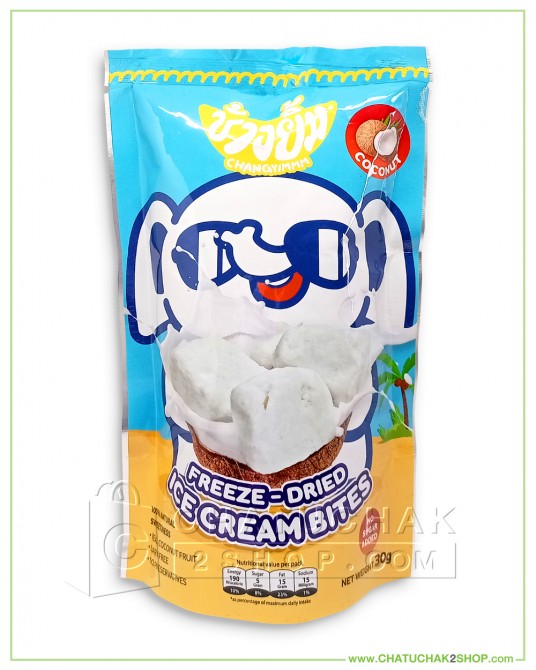 ChangYimmm Freeze-Dried Ice Cream Bites Coconut 30g.