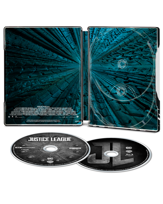 Justice League 4K Ultra HD Steelbook includes Blu-ray 2D