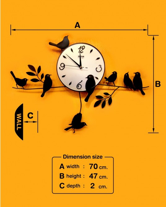 Birds Wall clock